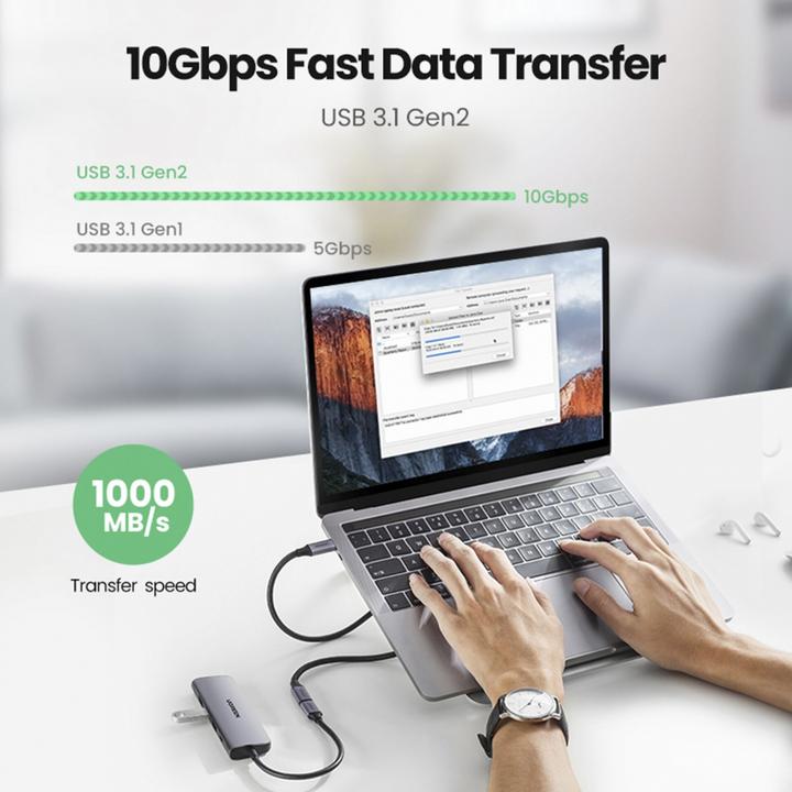 Actual product image Ugreen USB C – USB C (1 m, USB 3.1, 100 W)