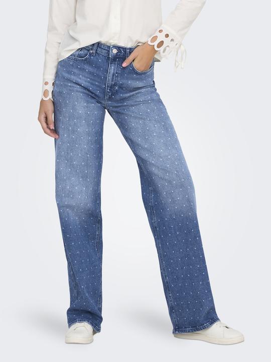 Actual product image Only ONLJUICY Hohe Taille Weiter Beinschnitt Jeans Jeans mit weitem Bein (W30/L32)
