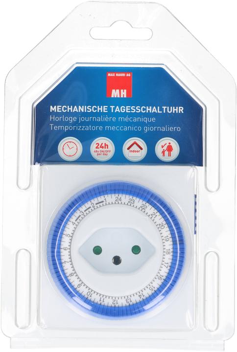 Produktbild Max Hauri Zeitschaltuhr 24h analog, Schalter, mittig
