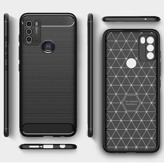 Actual product image MU Style Carbon Fiber TPU Softcase Series (Motorola Moto G50)