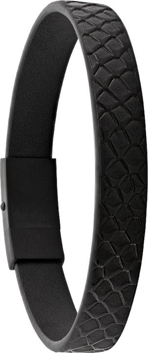 Produktbild Jourdan Schwarzes Lederband, schwarzer Stahl (Leder, Stahl)