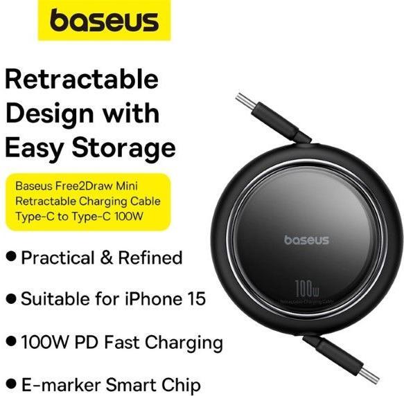 Actual product image Baseus USB C – USB C (1 m, USB 3.0, 100 W)