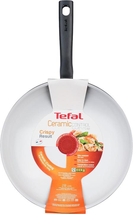 Actual product image Tefal Ceramic Control White (28 cm, Wok)