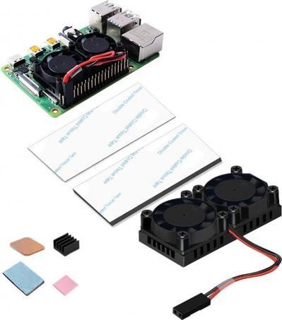Produktbild HutoPi Dual Fan Cooling Kit for Raspberry Pi