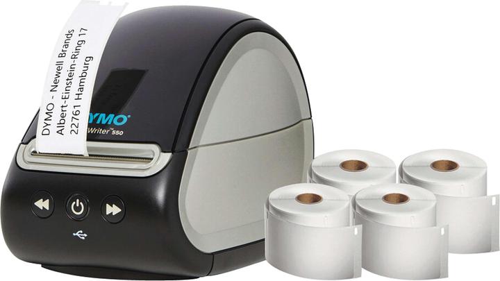 Image du produit Dymo LabelWriter 550 Value avec 4 rouleaux LW (90000 dpi)