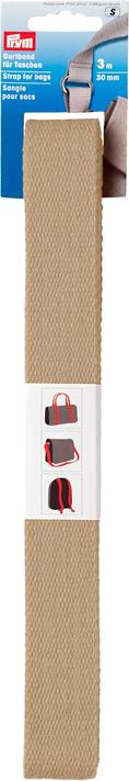 Immagine prodotto Prym Fettuccia per borse, beige 30 mm, carta 3 m