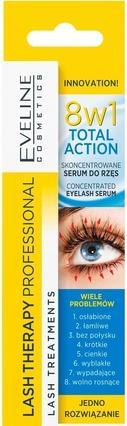 Produktbild Eveline Cosmetics Multi-purpose Eyelash Serum Total Action 8 in 1 (10 ml)