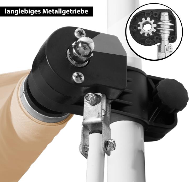 Produktbild Gartenfreude Klemmmarkise Sonnenschutz Balkonmarkise gerader Schnitt (3 m)
