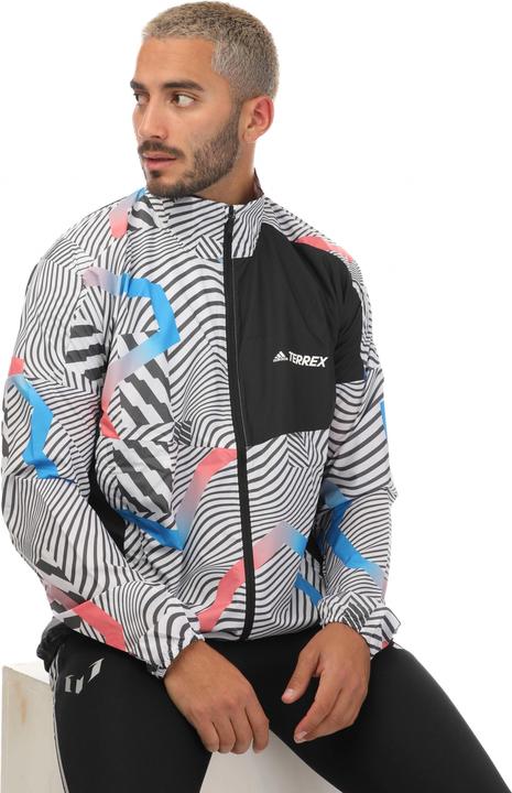 Actual product image adidas Mens Terrex Trail Printed Running Jacket (XS)