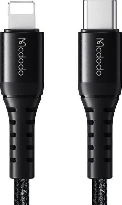 Image du produit Mcdodo Câble USB-C vers lightning CA-5630, 36W, 0.2m (noir) (0.20 m, 36 W)