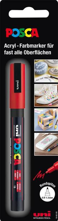 Actual product image Posca Marker PC-3M round tip (Red, 1.30 mm, 1 x)