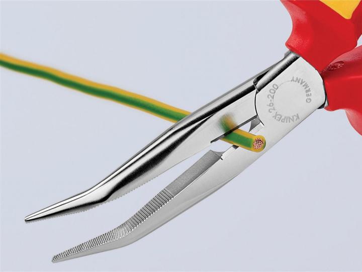 Image du produit Knipex Vde Long Bent Snipe Nose Side Cutting Pliers 200mm (200 mm)