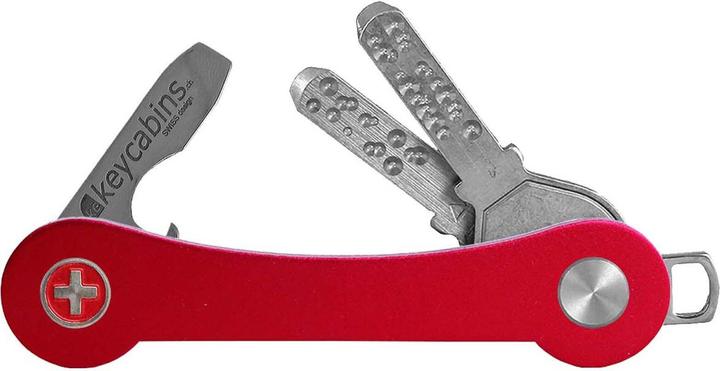 Keycabins Schlüsselorganisator KCAS1.7 Aluminium S1 red