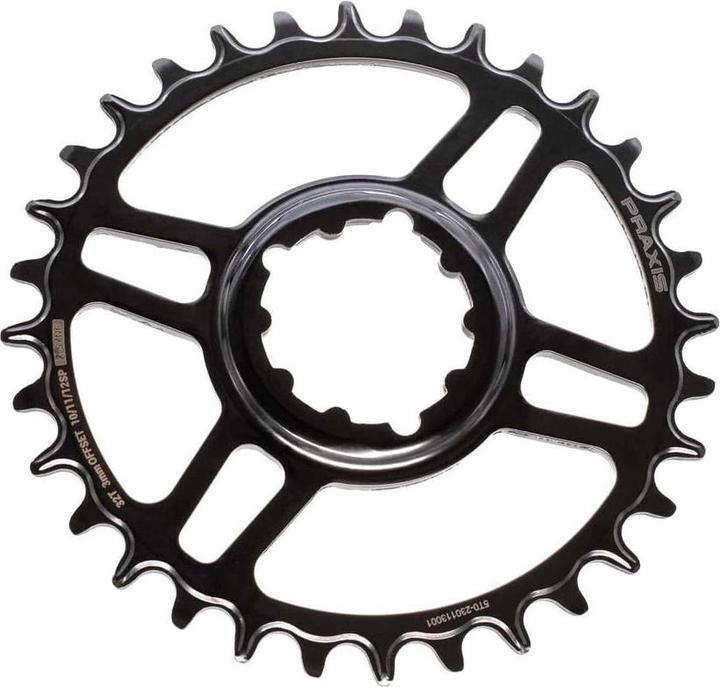 Actual product image Praxis works Praxis chainring/plateau Steel 104 mm 4-hole/trous Wave, 36 teeth/dents with screw thread/avec (36)