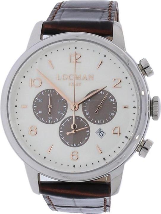 Immagine prodotto Locman Orologio da polso Italia 1960 Chrono marrone Ref. 0254 (Cronografo, 42 mm)