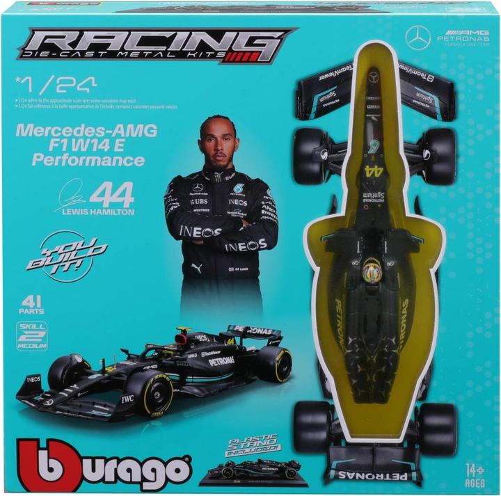 Image du produit Bburago Mercedes-AMG F1 W14 E Perf. 1/24 Kit Hamilton 2024
