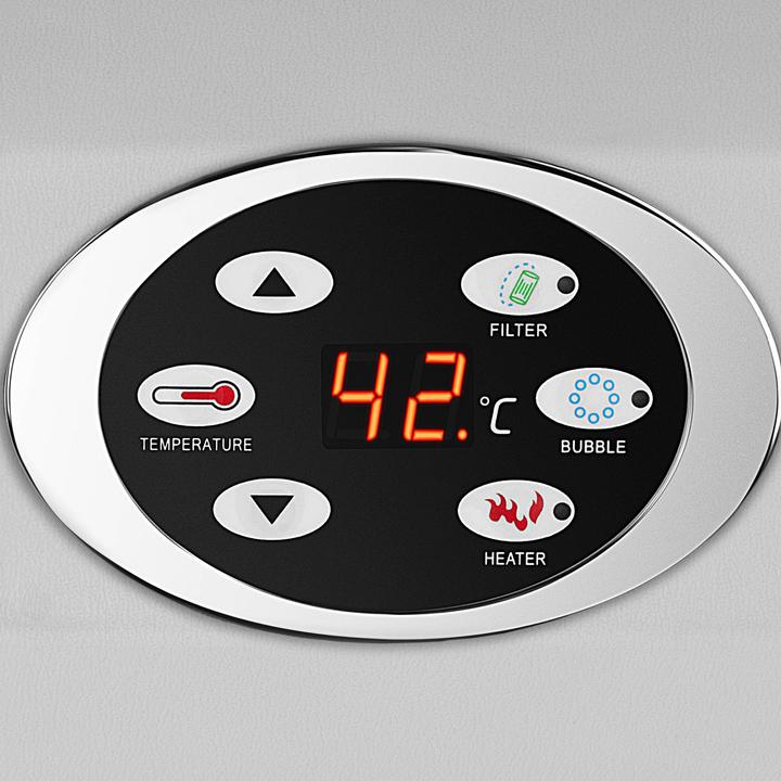 Produktbild Uniprodo Whirlpool aufblasbar - 600 l - 4 Personen - 100 Düsen (4 Pers.)