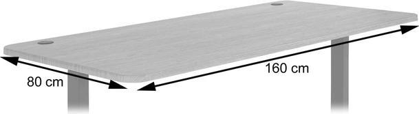 Actual product image Swisshandel24 Tabletop for desks, desk top, 160x80cm white (160 x 80 cm)