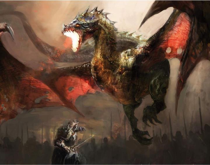 Actual product image Trenddeko Dragon Fight (672 x 350 cm)