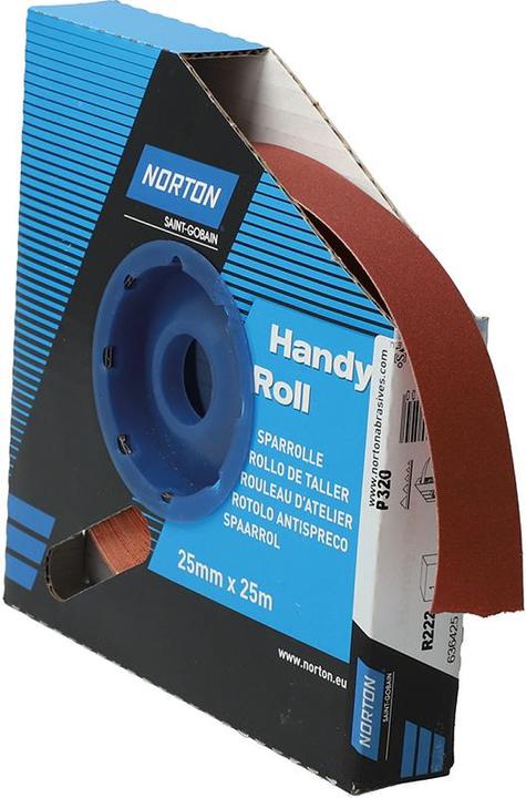 Immagine prodotto Magni Norton 63642531796 Norton R222 rullo manuale 25 mmx25mgrit 320 (P320)