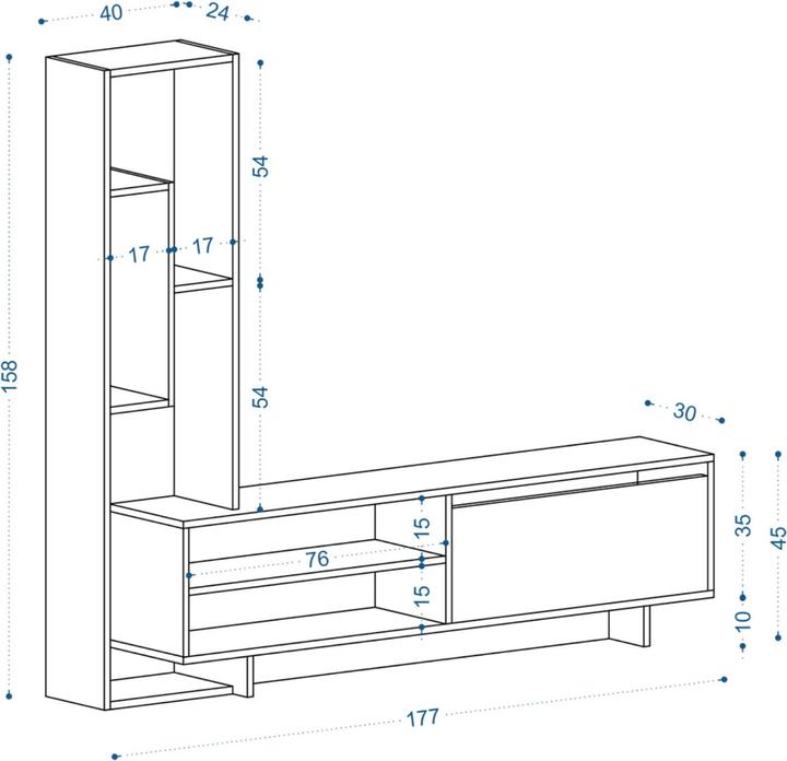 Image du produit Kalune Design Till (177 x 30 x 158 cm)