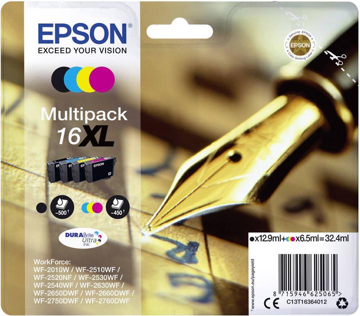 Actual product image Epson 16XL DuraBrite Ultra (M, C, Y, FC)