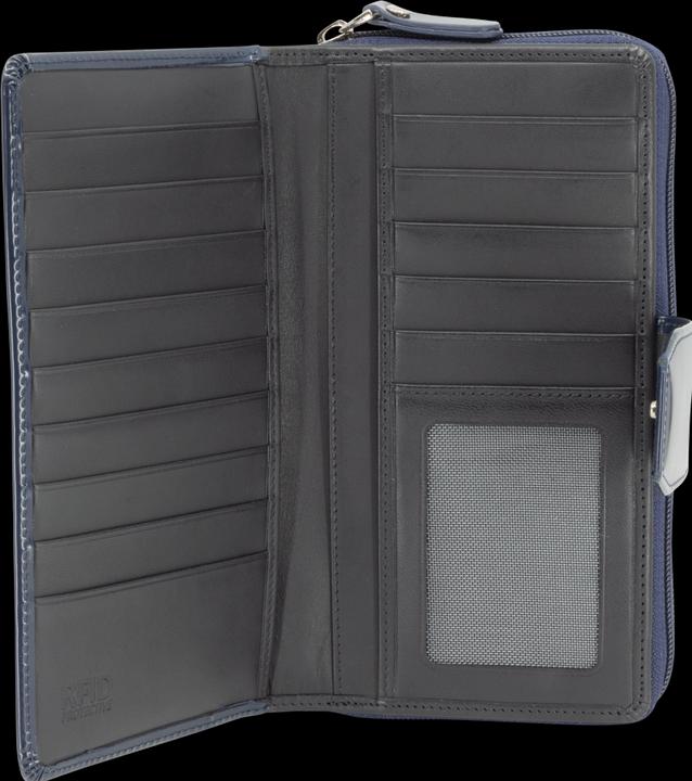 Actual product image 0714 Zipper wallet large with flap