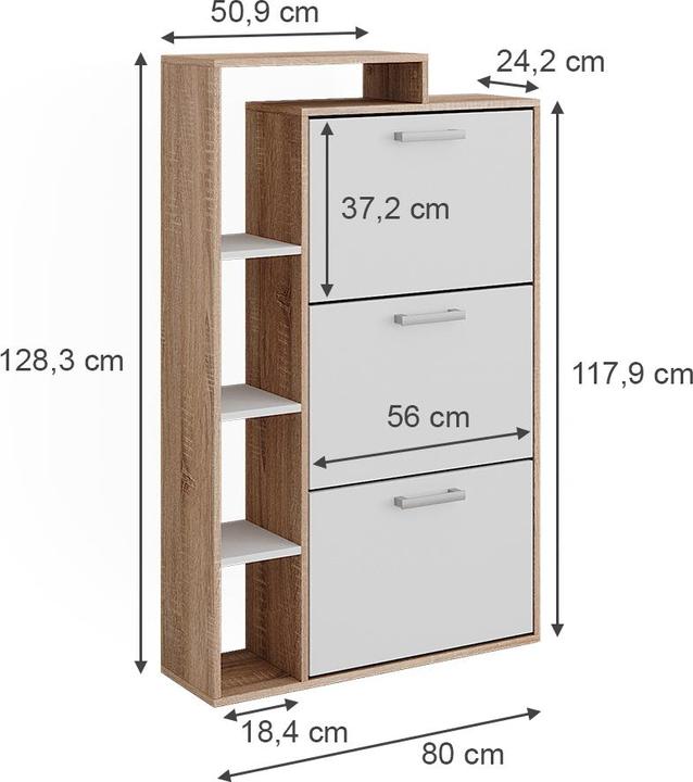 Image du produit Vicco Orlando (80 x 128.3 x 24.2 cm)