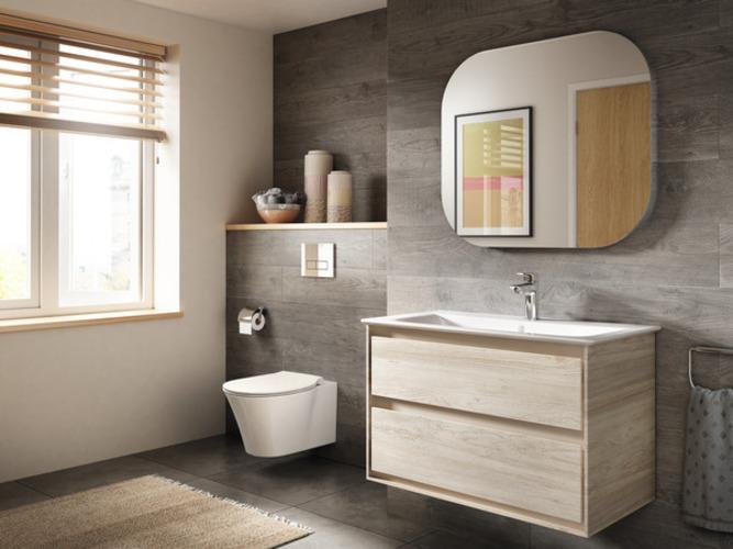 Actual product image Ideal Standard rimless low-level WC Connect Air white wall-mounted Aquablade E005401