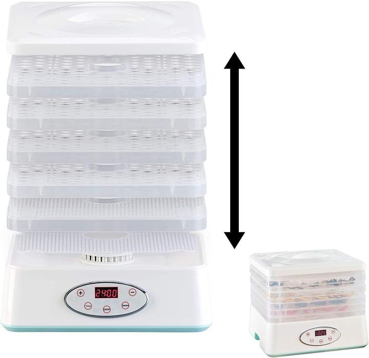 Actual product image Rosenstein & Söhne Dehydrator with 5 dehydrator inserts & timer
