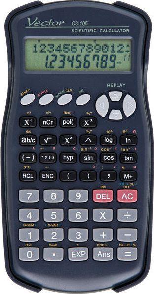 Productafbeelding Vector calculator wetenschappelijke rekenmachine CS-105 - 240 universele functies (Batterijen)