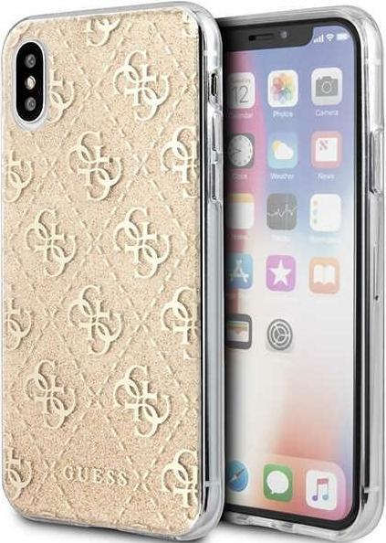 Produktbild Guess GUHCPXPCU4GLGO iPhone X/Xs złoty/gold hard case 4G Glitter (Apple iPhone X)