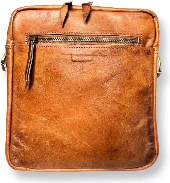 Immagine prodotto Louisa Lee Borsa a tracolla da uomo in pelle vintage fatta a mano No.12