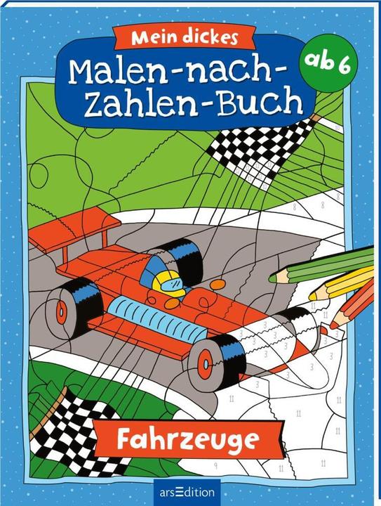 Actual product image My Big Colour-by-Number Book - Vehicles
