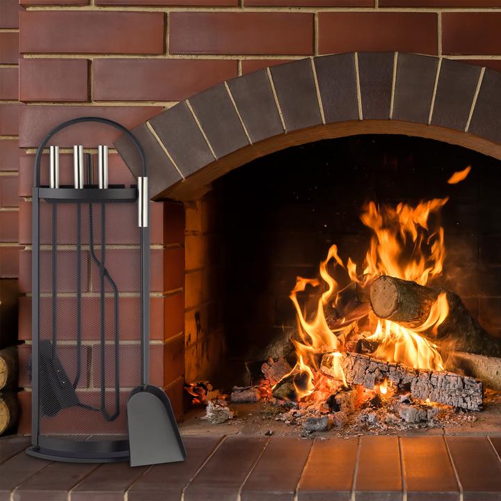 Actual product image Relaxdays Fireplace cutlery (23 x 15 x 66 cm)