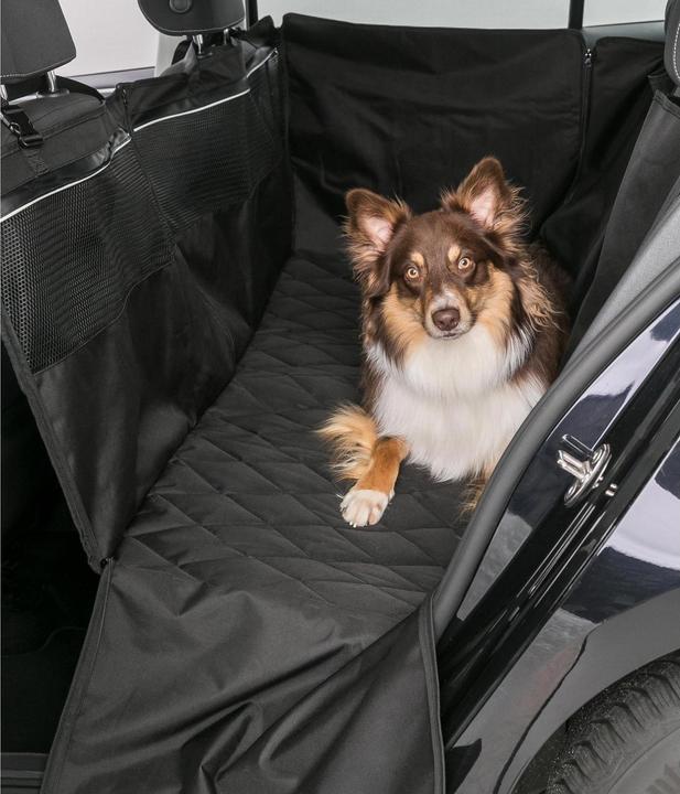 Produktbild Trixie Auto-Schondecke Mit Seitenteilen, 1.55 x 1.30 m, schwarz (Hund, Waschbar)