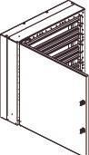 Image du produit Cubic Armoire de distribution CU-mini 3x3 modules, 108 modules DIN 572x572x165mm