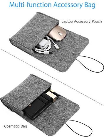 Produktbild Only-Bags.Store 13,3 Zoll Laptop-Tasche, Filz-Laptop-Schutzhülle mit zusätzlicher Filztasche und Mauspad