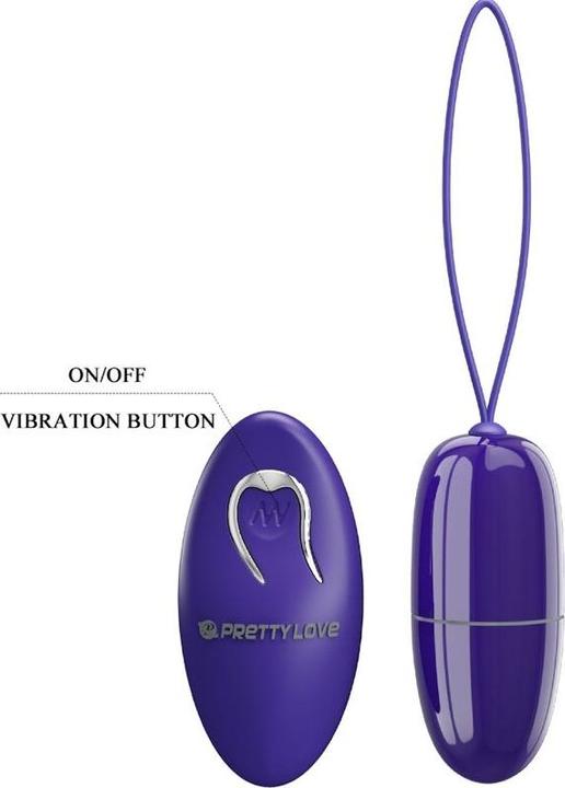 Actual product image Pretty Love Selkie Youth Mini Vibrating Egg Violet Remote Control