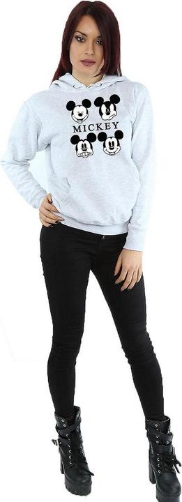 Immagine prodotto Disney Felpa con cappuccio Mickey Mouse Quattro Teste Donna/Ladies (XL)