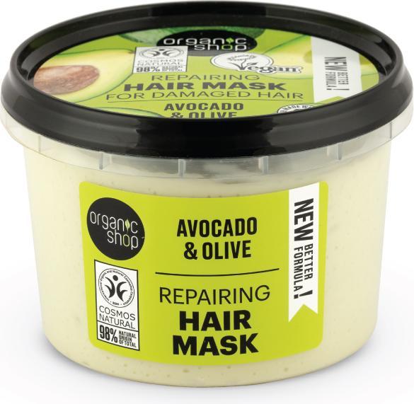 Immagine prodotto Organic Shop Maschera per capelli al miele e avocado, 250 ml (250 ml)