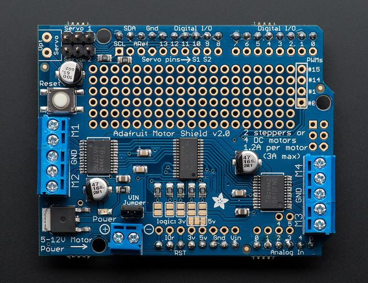 Image du produit Adafruit Kit moteur/vitesses/servo V.2 (Bouclier)