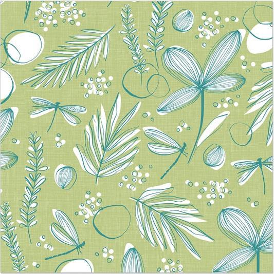 Image du produit Artebene Serviettes Lunch Libellules vert (20 x, 33 x 33 cm)