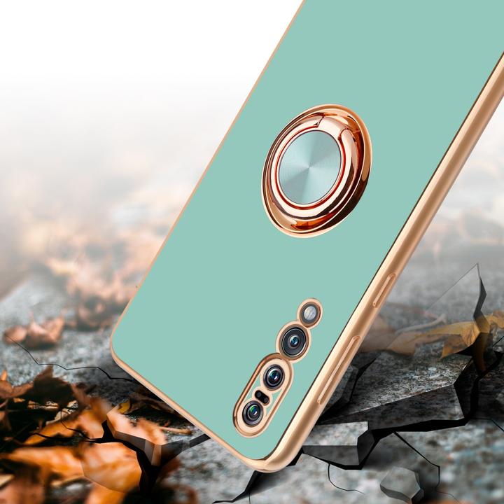 Immagine prodotto Cadorabo Custodia per Huawei P20 PRO / P20 PLUS in TPU con protezione della fotocamera e anello stile LM089 (Huawei P20 Plus, Huawei P20 Pro)