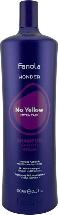 Image du produit Fanola Shampooing No Yellow Wonder 1000 ml (1000 ml, Shampoing liquide)