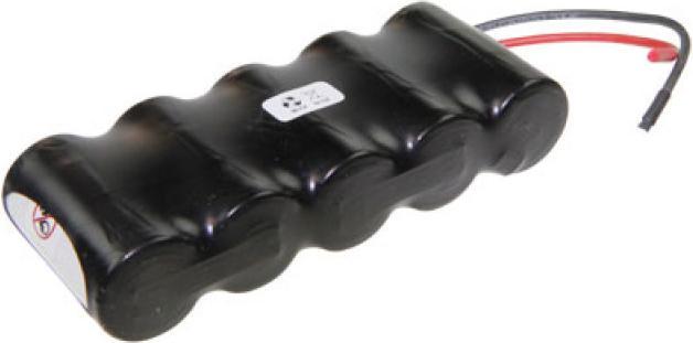 Actual product image Saft Notbeleuchtungs-Akku F1x5 VNT C mit Kabel 10cm mit offener Litze 6V, 2500mAh (1 pcs., 2500 mAh, Battery + charger)