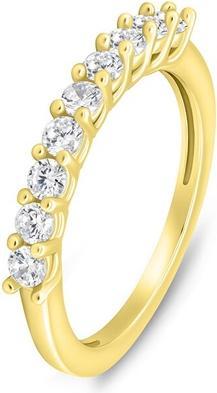 Actual product image Brilio Silver - Decent gold-plated ring with clear zircons RI063Ya - Circuit: 52 mm (52)