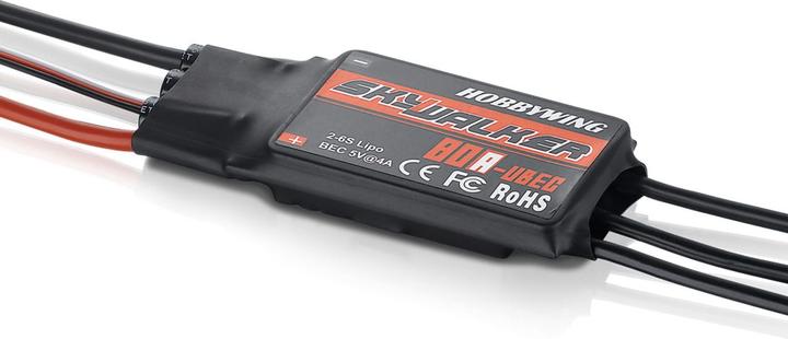 Actual product image Amewi Hobbywing Skywalker 80A brushless ESC UBEC 2-6S