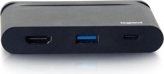 Actual product image C2G USB-C to HDMI® adapter with USB-A and power supply (USB-C, 3 Ports)