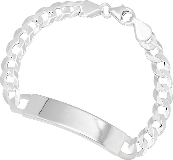 Candy ID-Armband Panzer 10.0 mm, 925 Sterling Silber (21 cm, 925er Sterlingsilber)